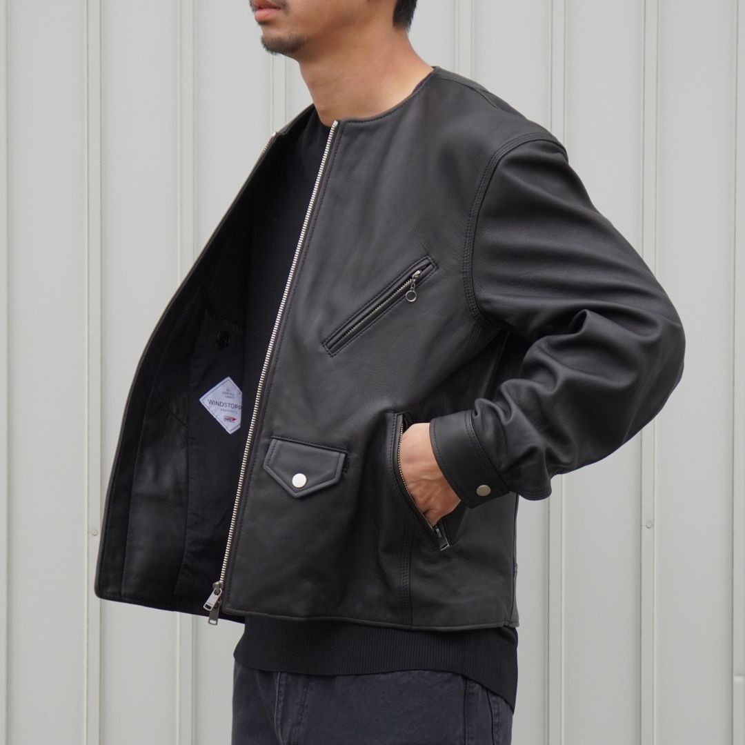 RIDER BLOUSON SHEEP LEATHER WITH WINDSTOPPER