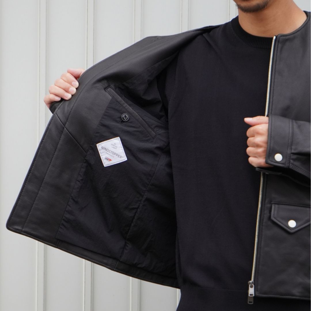 RIDER BLOUSON SHEEP LEATHER WITH WINDSTOPPER