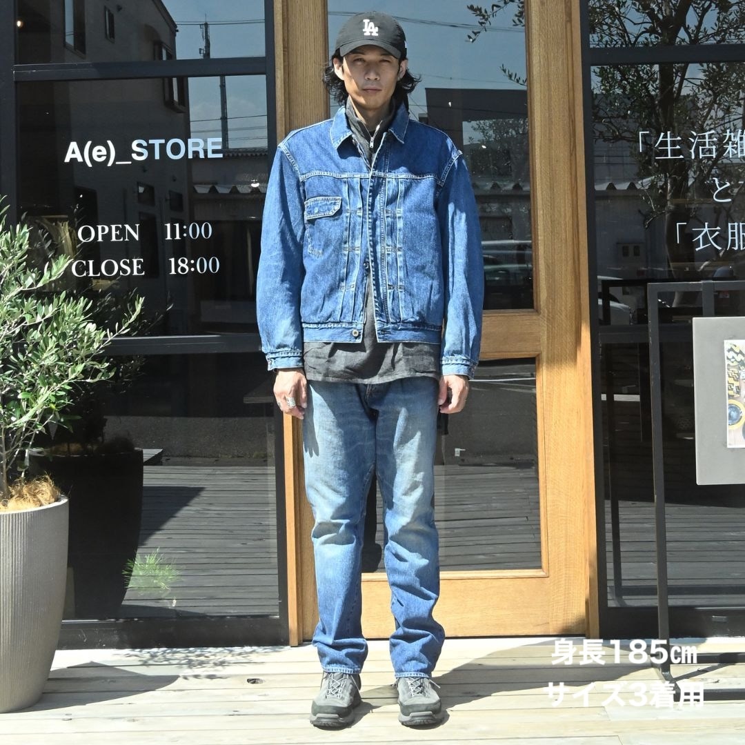 TRUCKER BLOUSON COTTON 11.5oz DENIM VW LIGHT WITH WINDSTOPPER