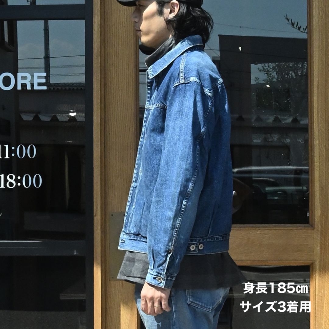 TRUCKER BLOUSON COTTON 11.5oz DENIM VW LIGHT WITH WINDSTOPPER