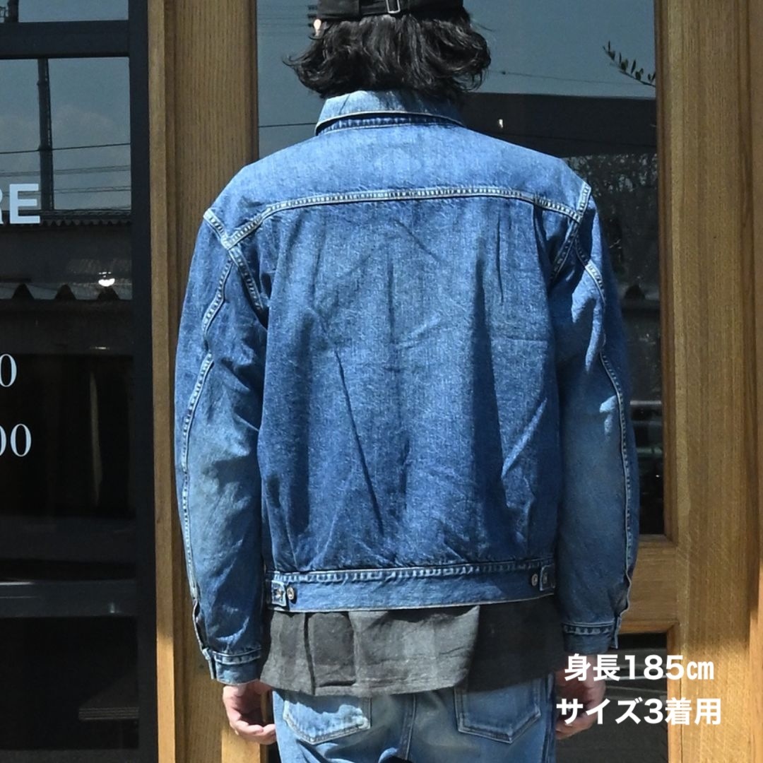 TRUCKER BLOUSON COTTON 11.5oz DENIM VW LIGHT WITH WINDSTOPPER