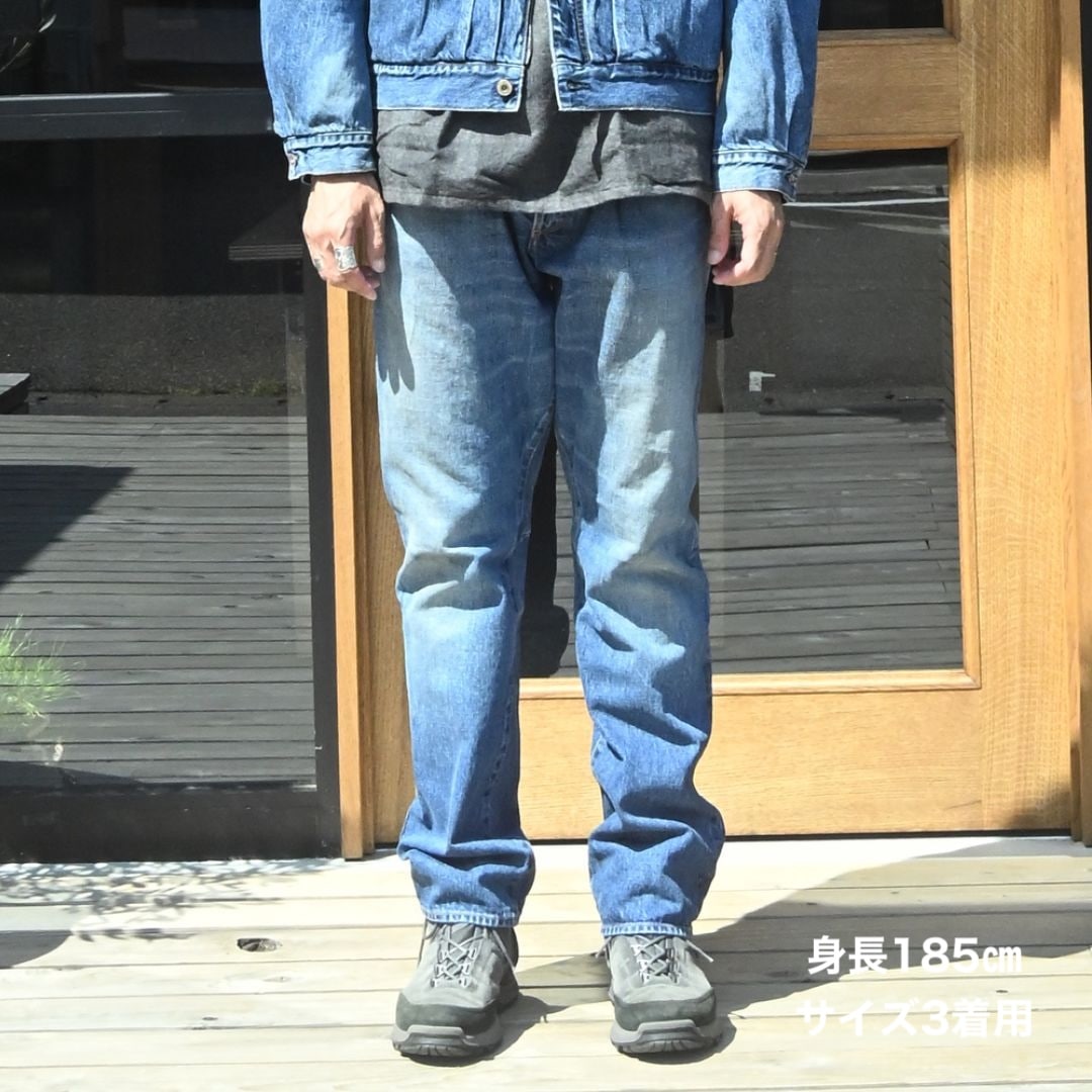 DWELLER 5P JEANS TP COTTON 13.5oz SELVEDGE DENIM VW LIGHT