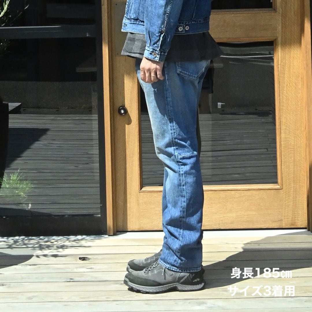 DWELLER 5P JEANS TP COTTON 13.5oz SELVEDGE DENIM VW LIGHT