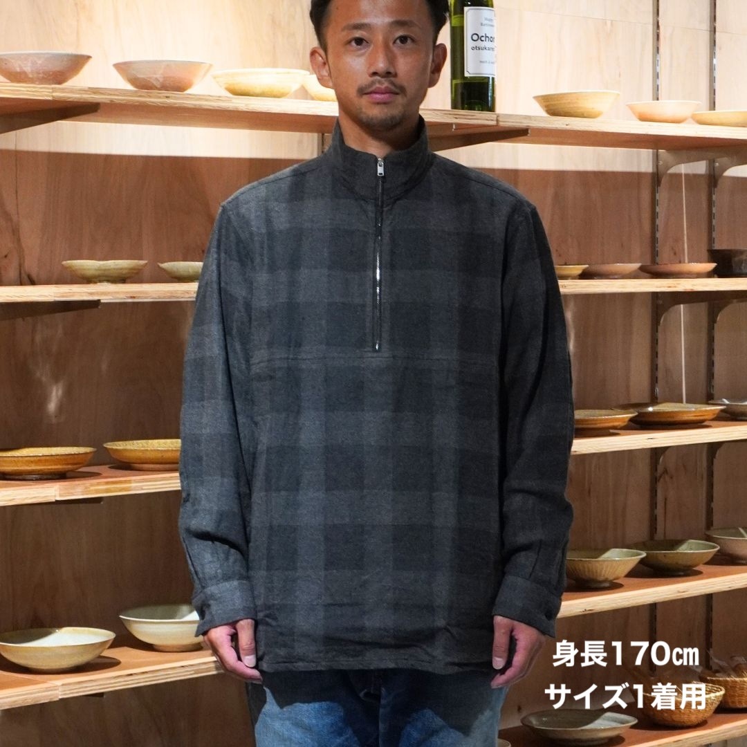 MARINER PULLOVER SHIRT JACKET C/W FLANNEL BLOCK CHECK