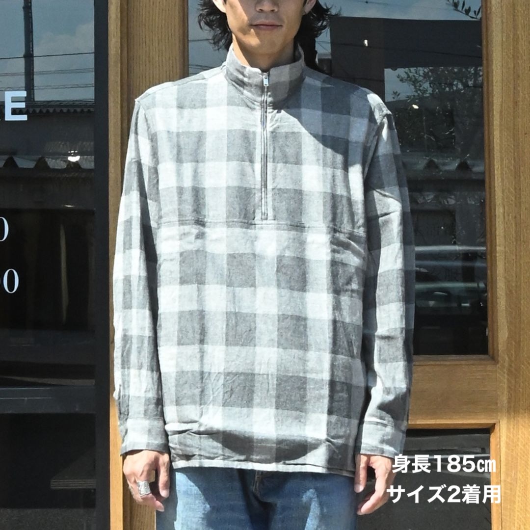 MARINER PULLOVER SHIRT JACKET C/W FLANNEL BLOCK CHECK