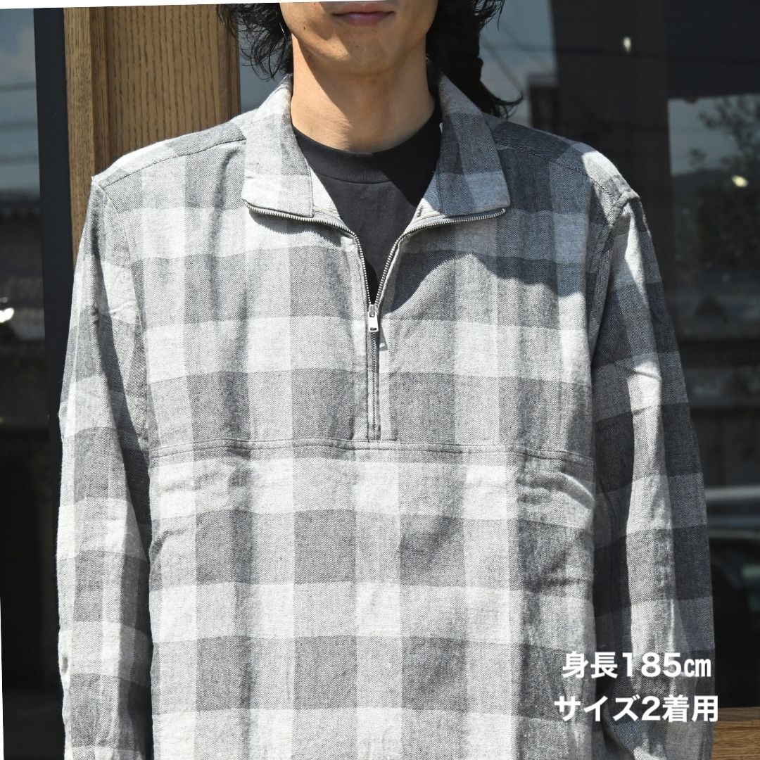 MARINER PULLOVER SHIRT JACKET C/W FLANNEL BLOCK CHECK