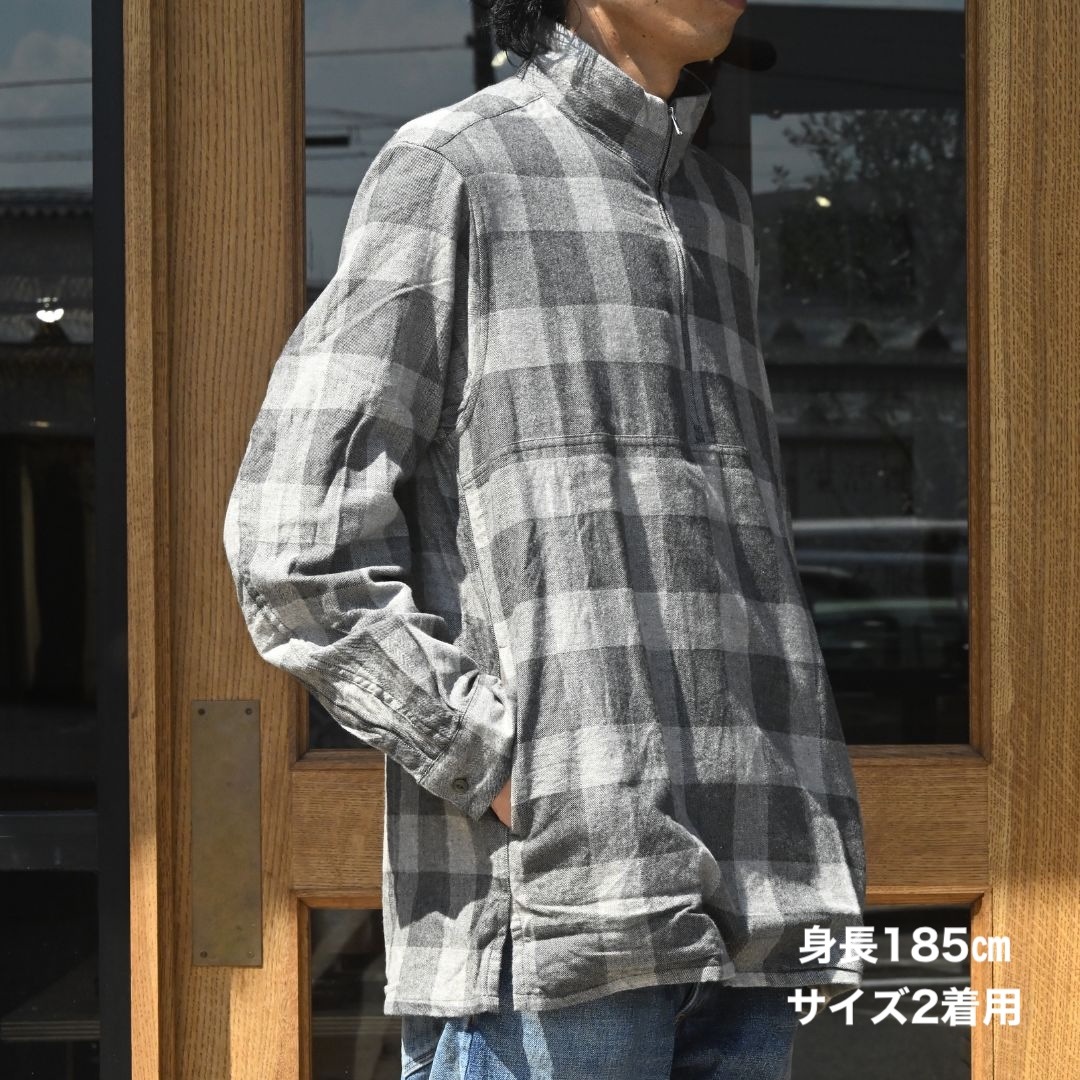 MARINER PULLOVER SHIRT JACKET C/W FLANNEL BLOCK CHECK