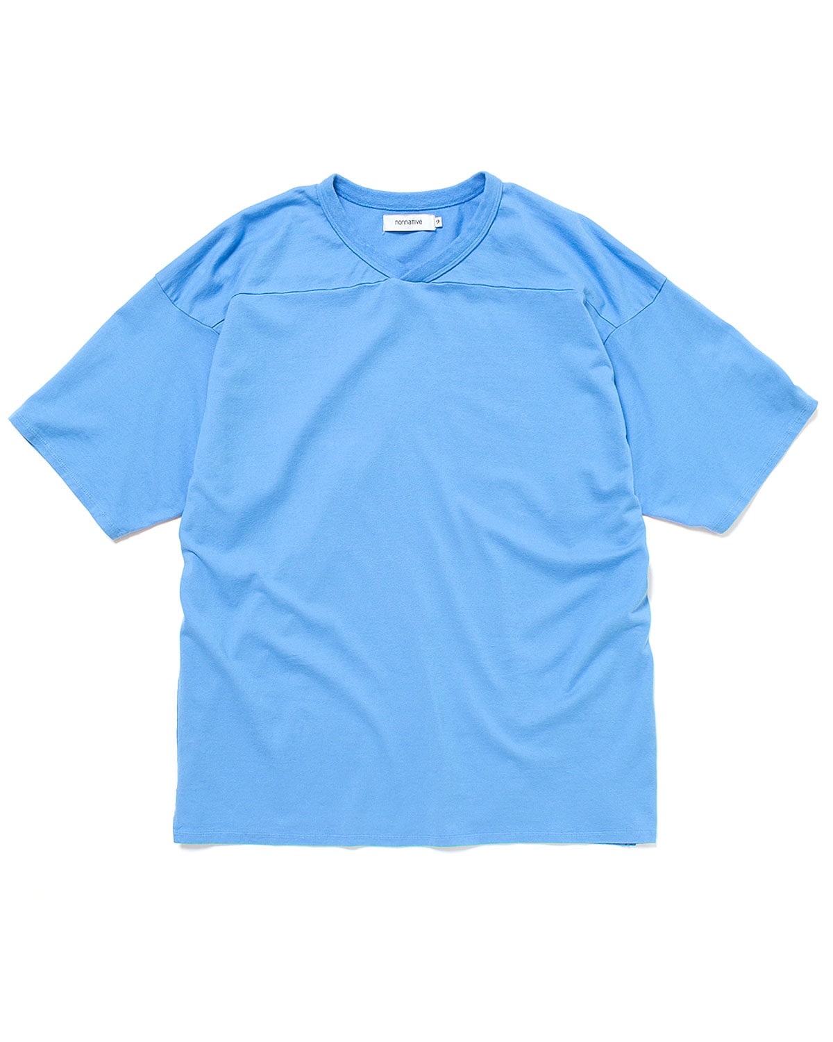 COACH S/S V-NECK TEE COTTON JERSEY OVERDYED