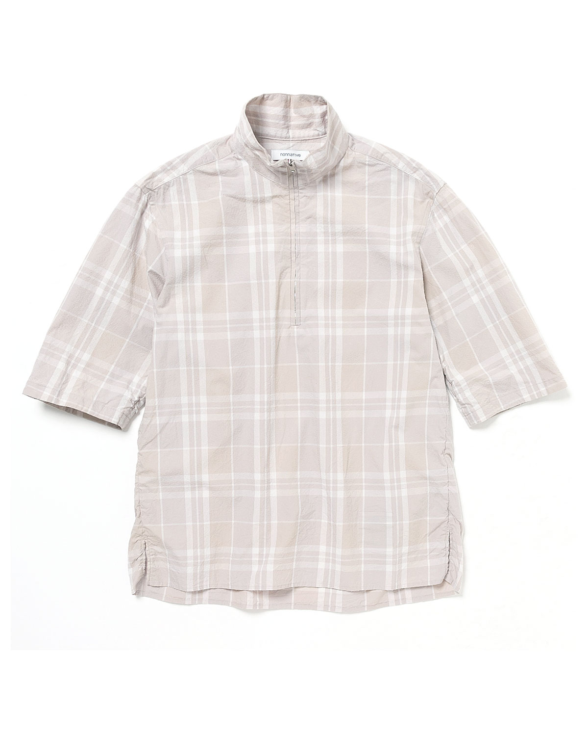 MARINER PULLOVER Q/S SHIRT COTTON PUNCHING MADRAS CHECK