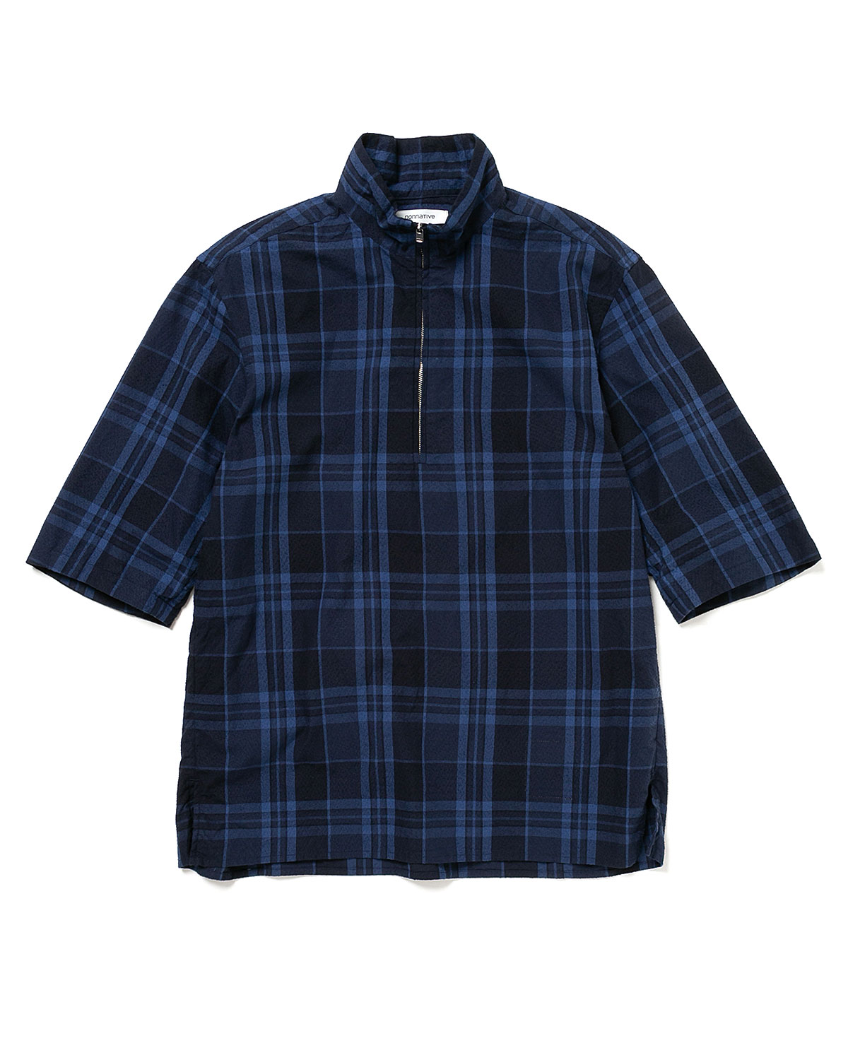 MARINER PULLOVER Q/S SHIRT COTTON PUNCHING MADRAS CHECK