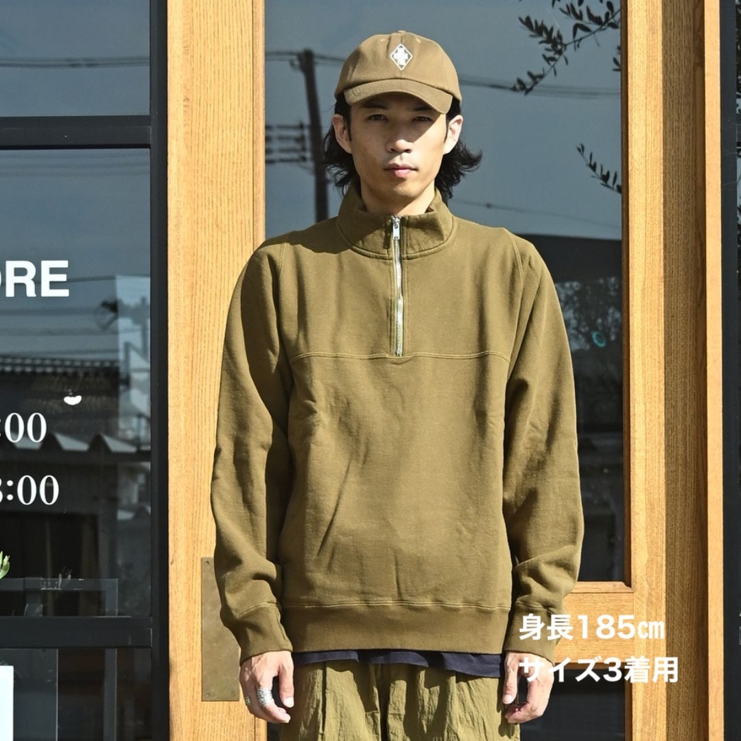 ノンネイティブMARINER HALF ZIP PULLOVER COTTON nonnative | MARINER HALF ZIP PULLOVER COTTON SWEAT (BLACK