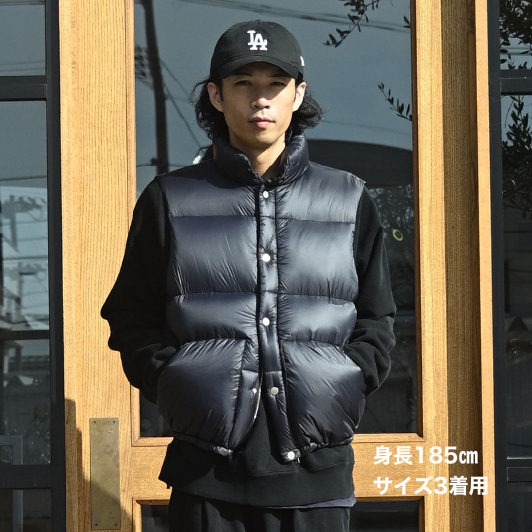NONNATIVE - EXPLORER DOWN VEST エクスプローラー EXPLORER DOWN VEST COW LEATHER WITH WINDSTOPPER® – COVERCHORD