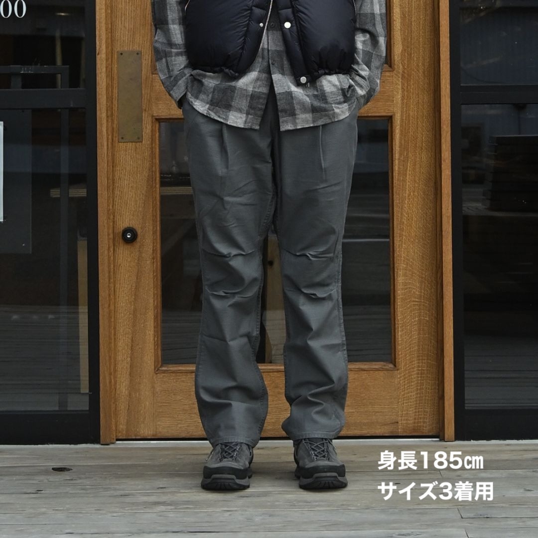 HIKER EASY PANTS COTTON BACKSATIN PIGMENT DYE