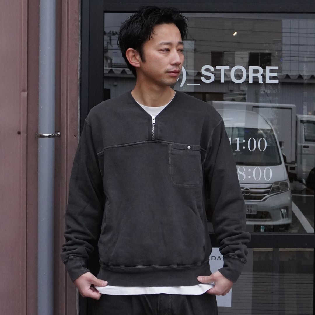 バイオトレーナー HIKER HALF ZIP PULLOVER COTTON SWEAT PIGMENT DYE | nonnative | A(e