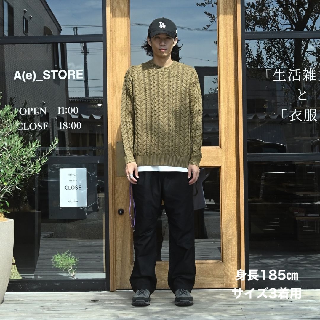 MARINER PULLOVER ARAN SWEATER COTTON YARN | nonnative | A(e)_STORE