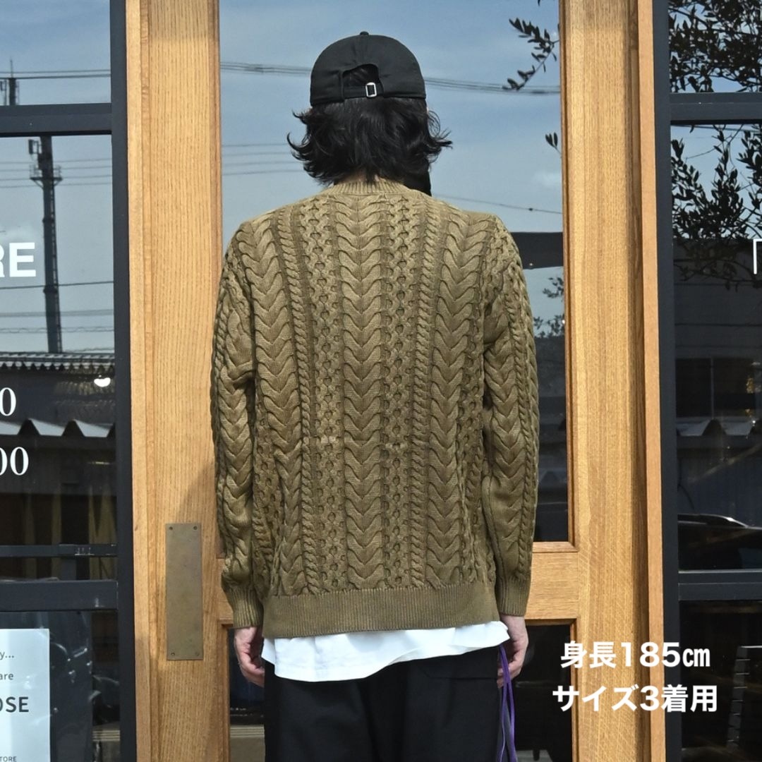 MARINER PULLOVER ARAN SWEATER COTTON YARN