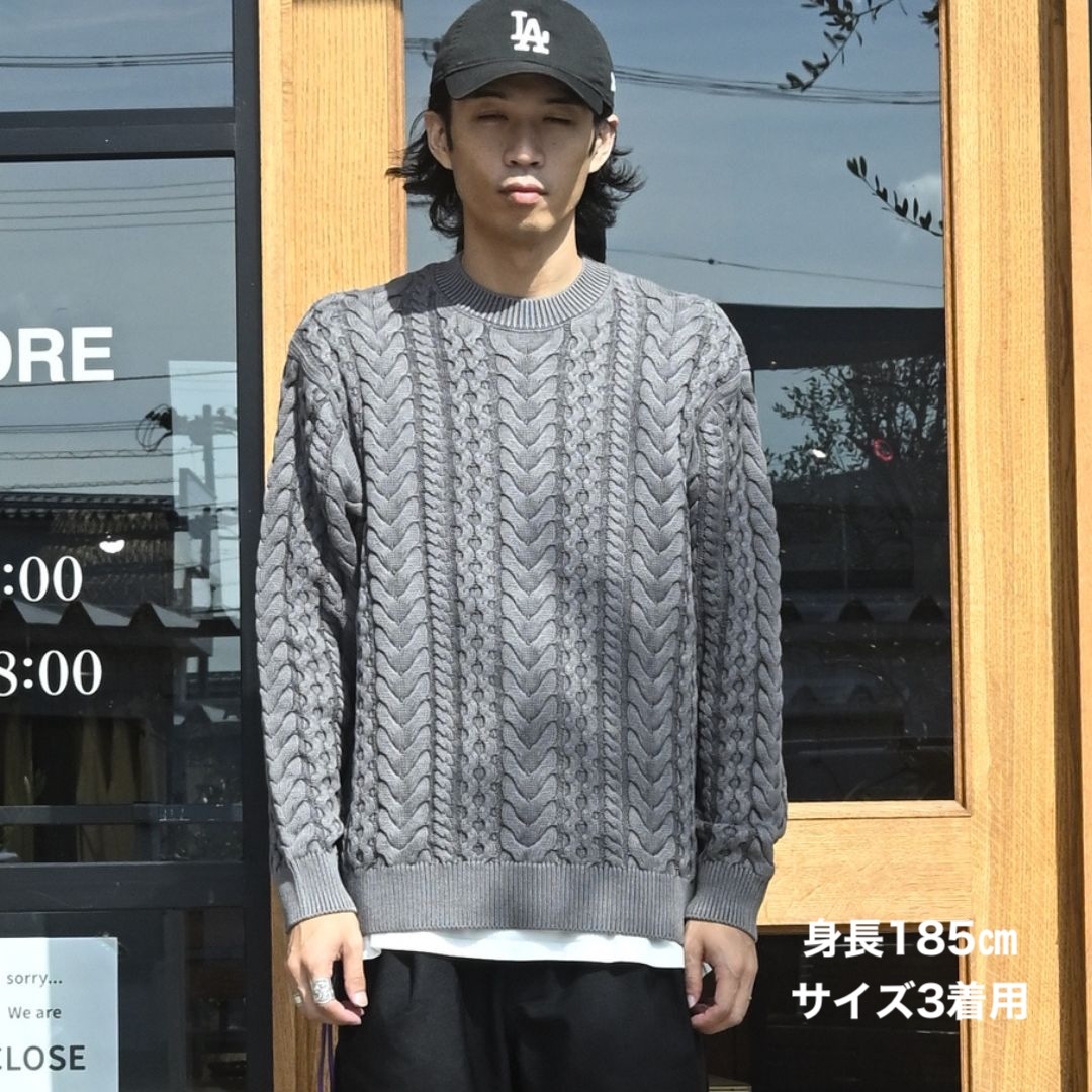 MARINER PULLOVER ARAN SWEATER COTTON YARN