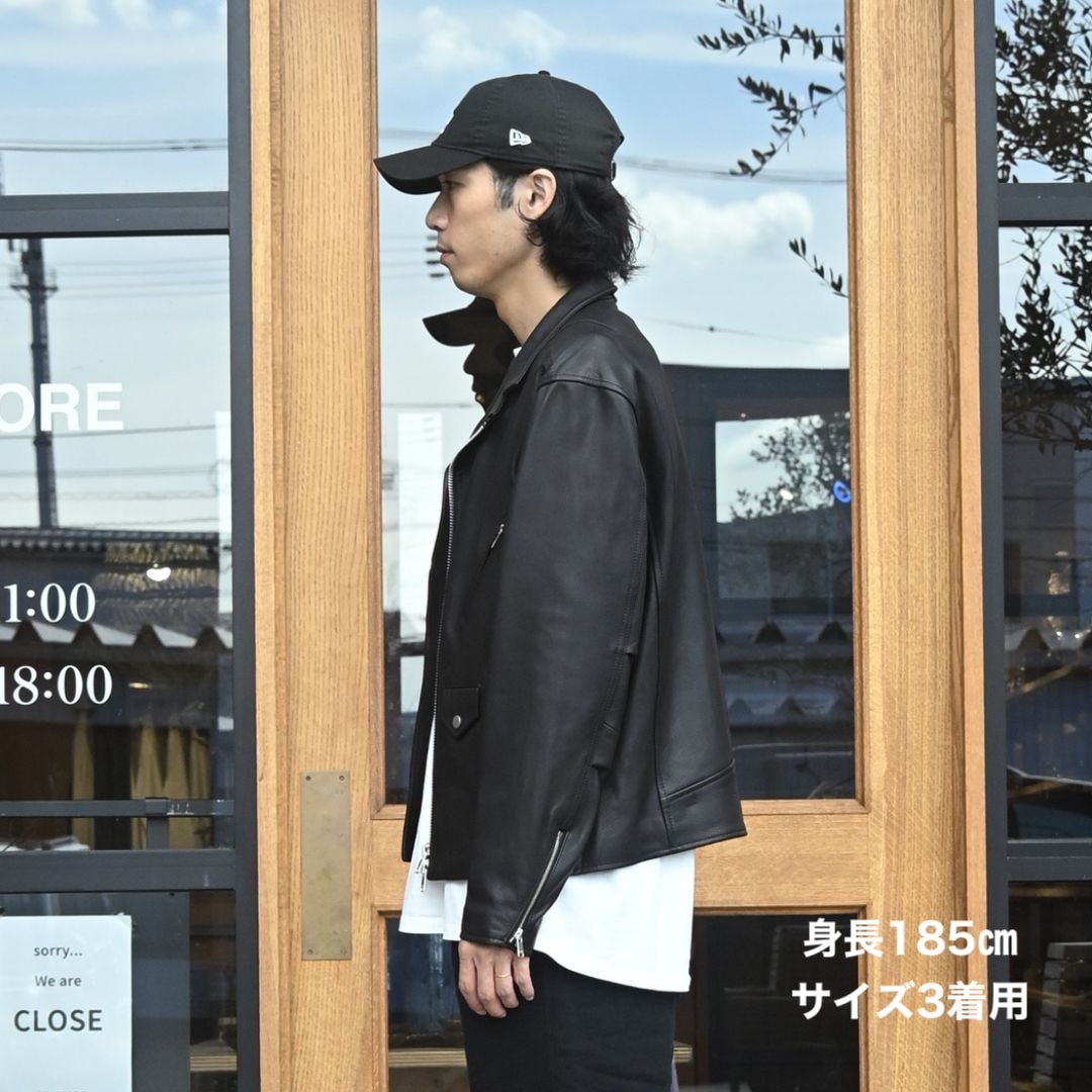 ジャケット・アウター nonnative RIDER BLOUSON COW LEATHER RIDER BLOUSON COW LEATHER WITH WINDSTOPPER® – COVERCHORD
