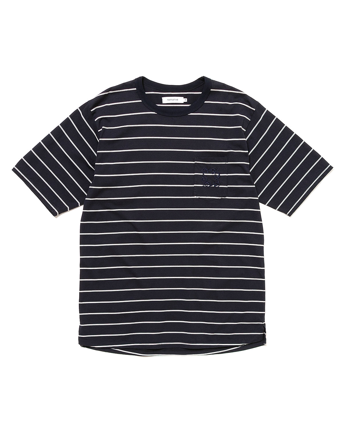 DWELLER S/S TEE BORDER COTTON JERSEY