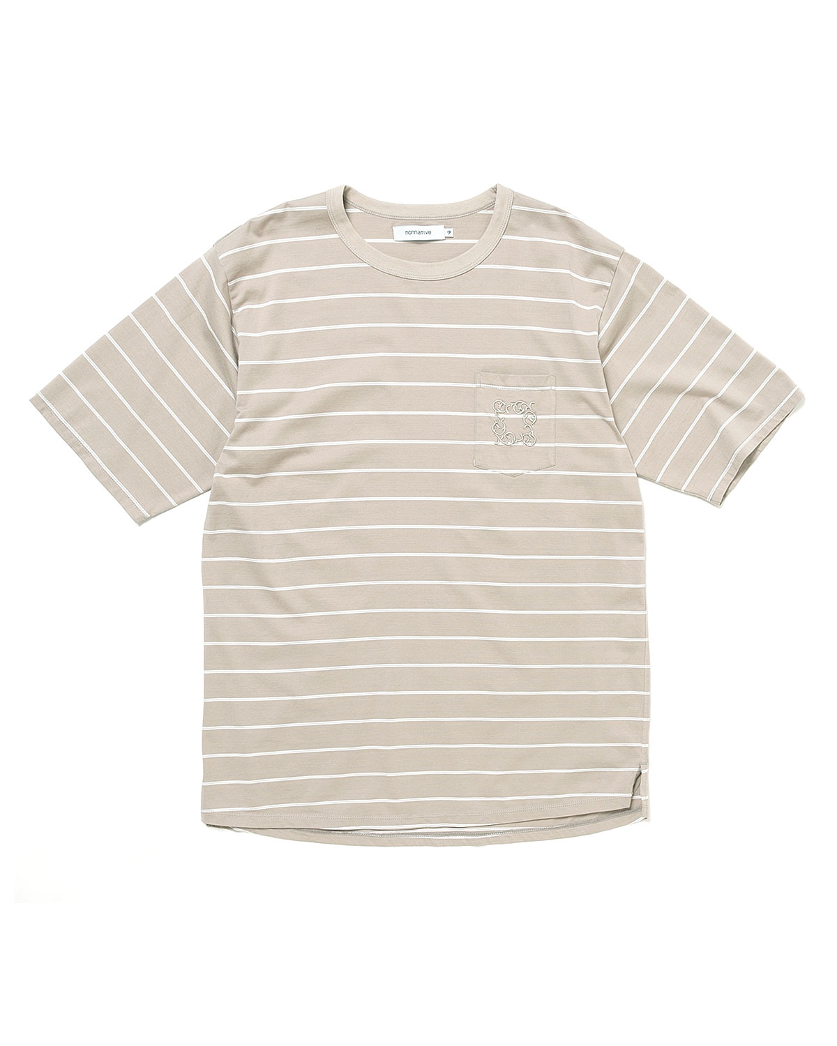 DWELLER S/S TEE BORDER COTTON JERSEY