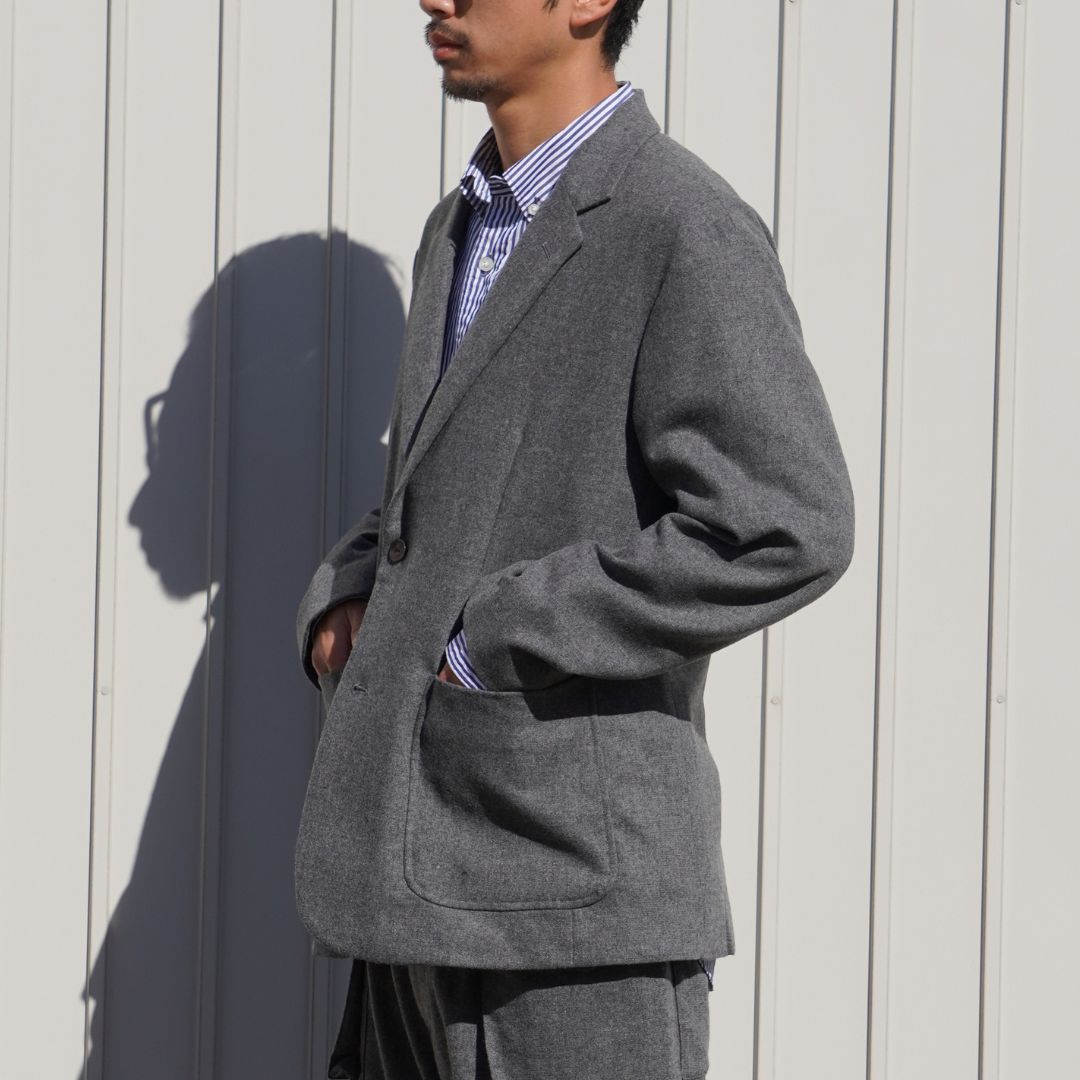 OFFICER 2B JACKET WOOL CASHMERE OXFORD