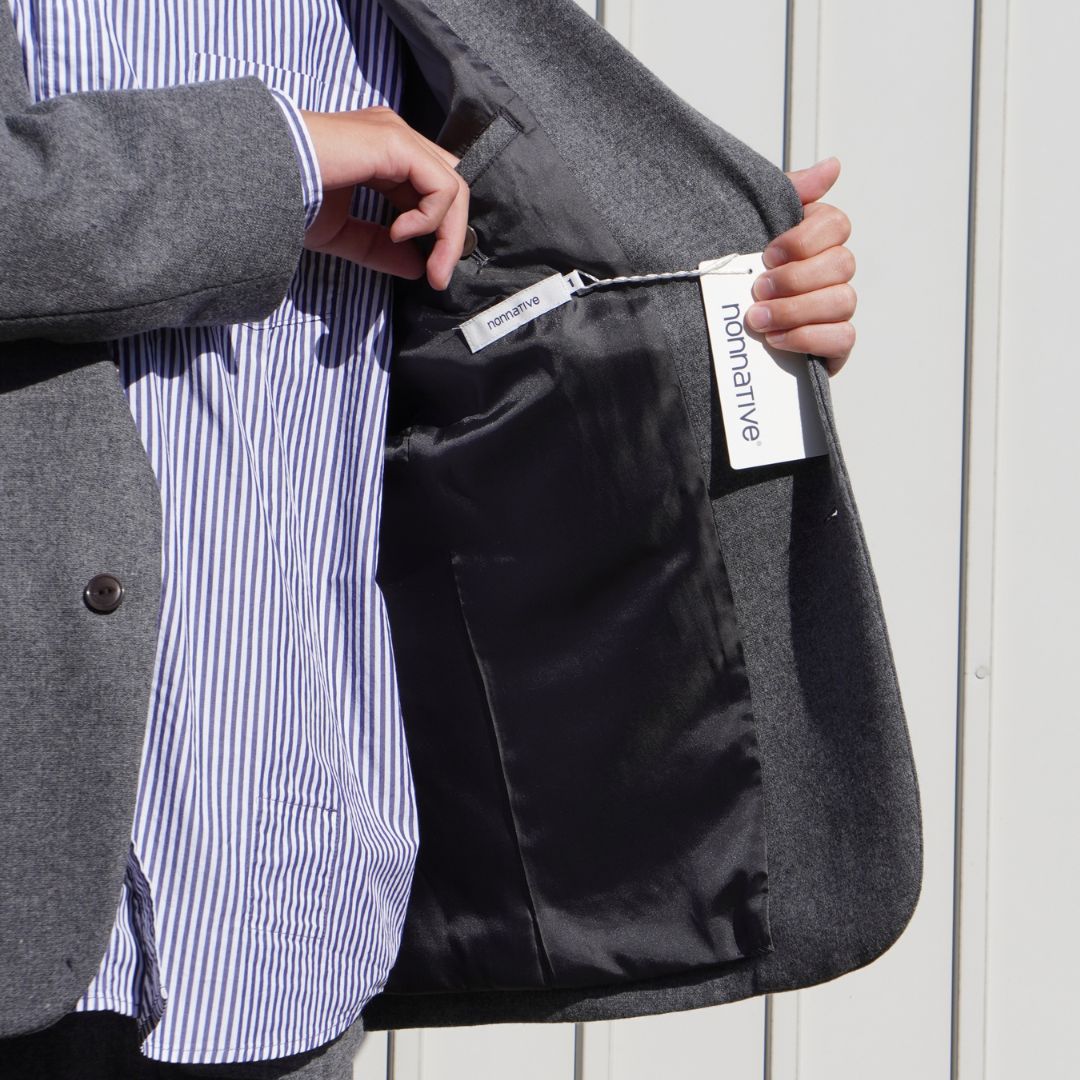 OFFICER 2B JACKET WOOL CASHMERE OXFORD