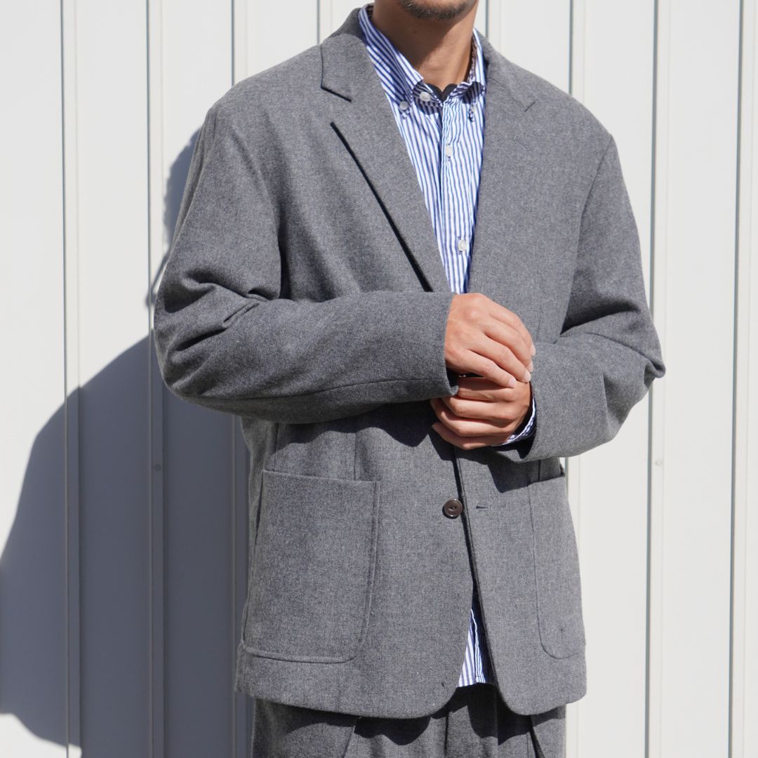 OFFICER 2B JACKET WOOL CASHMERE OXFORD