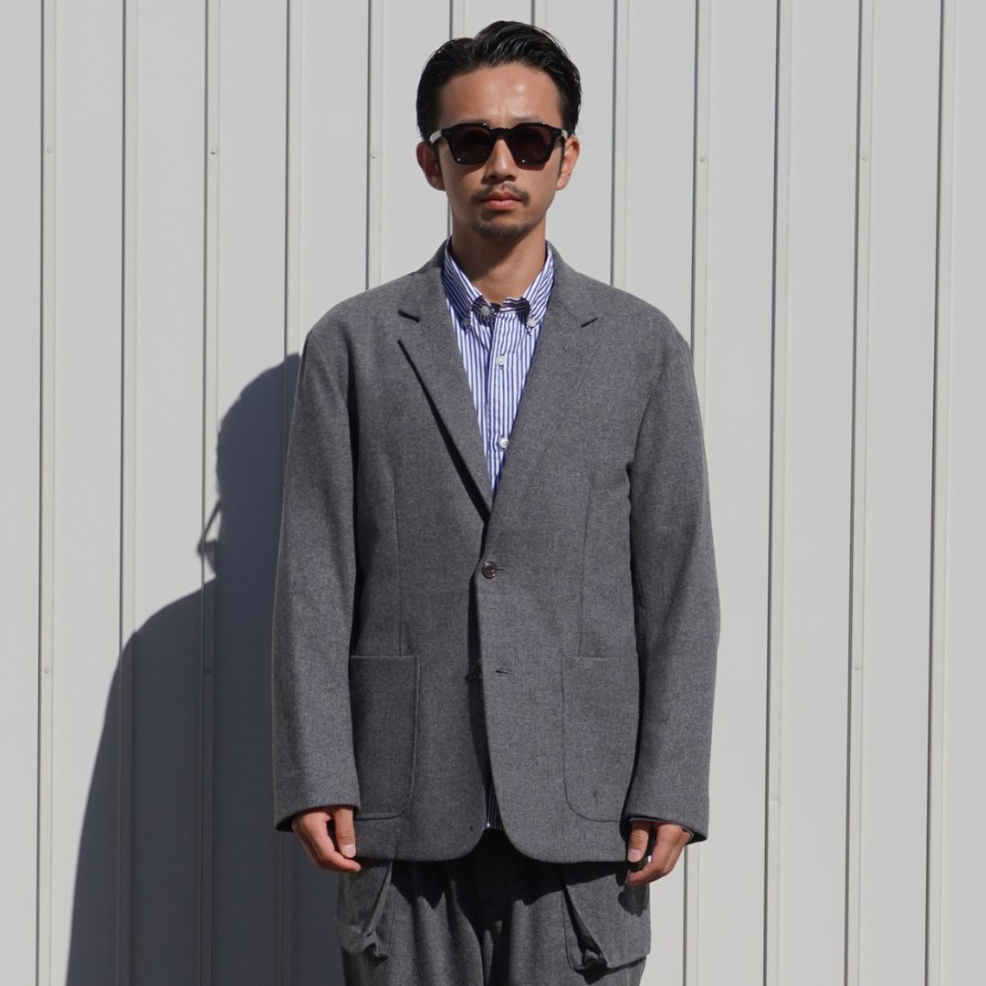 OFFICER 2B JACKET WOOL CASHMERE OXFORD
