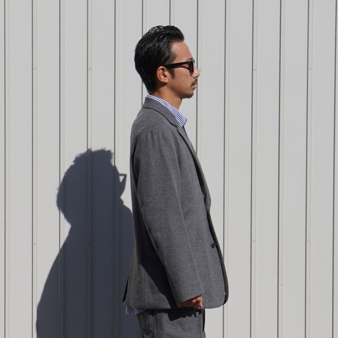 OFFICER 2B JACKET WOOL CASHMERE OXFORD