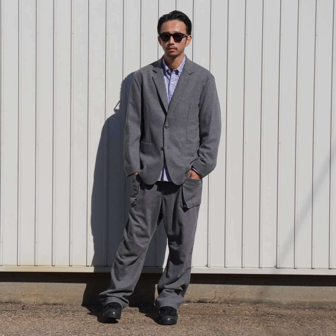 OFFICER 2B JACKET WOOL CASHMERE OXFORD