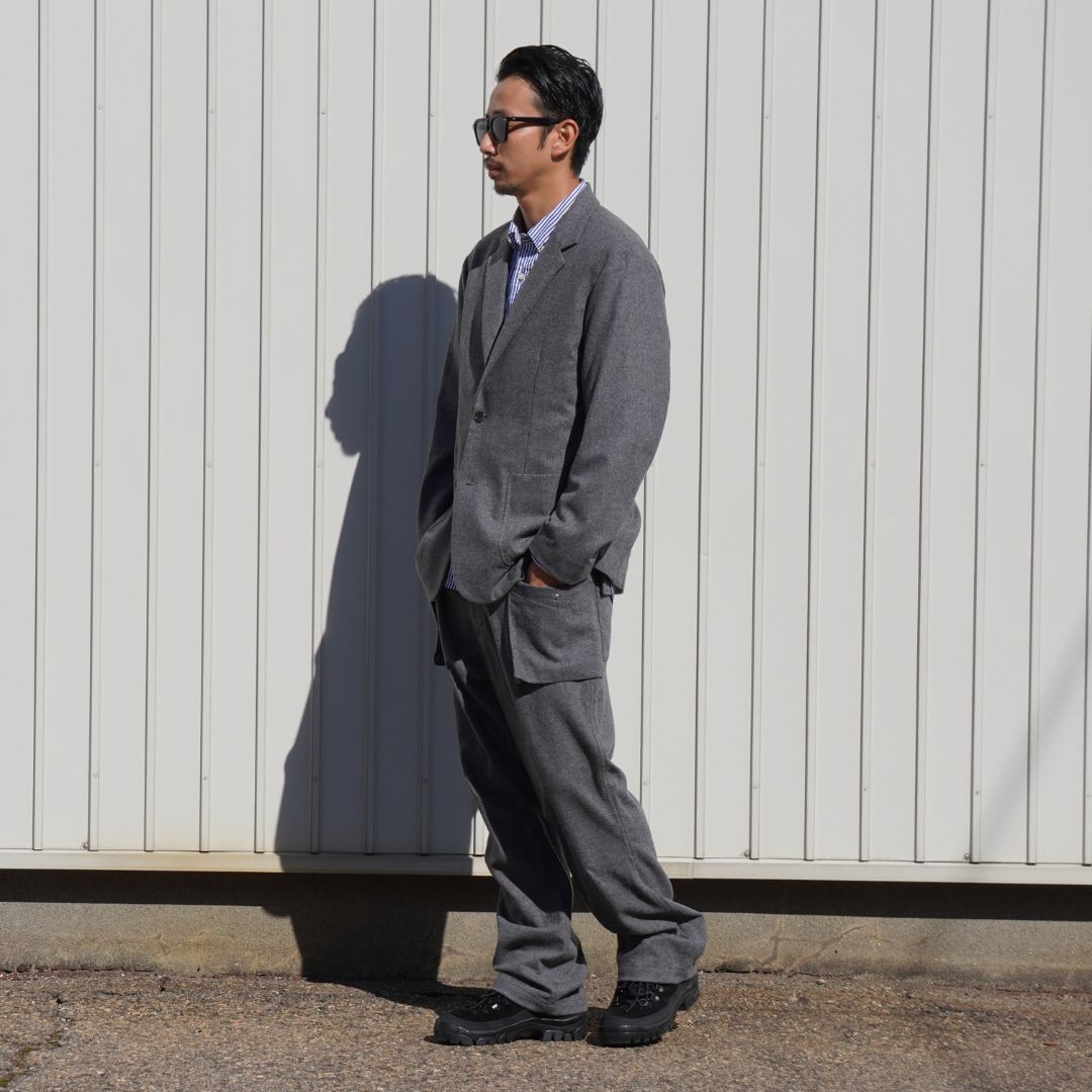 OFFICER 2B JACKET WOOL CASHMERE OXFORD
