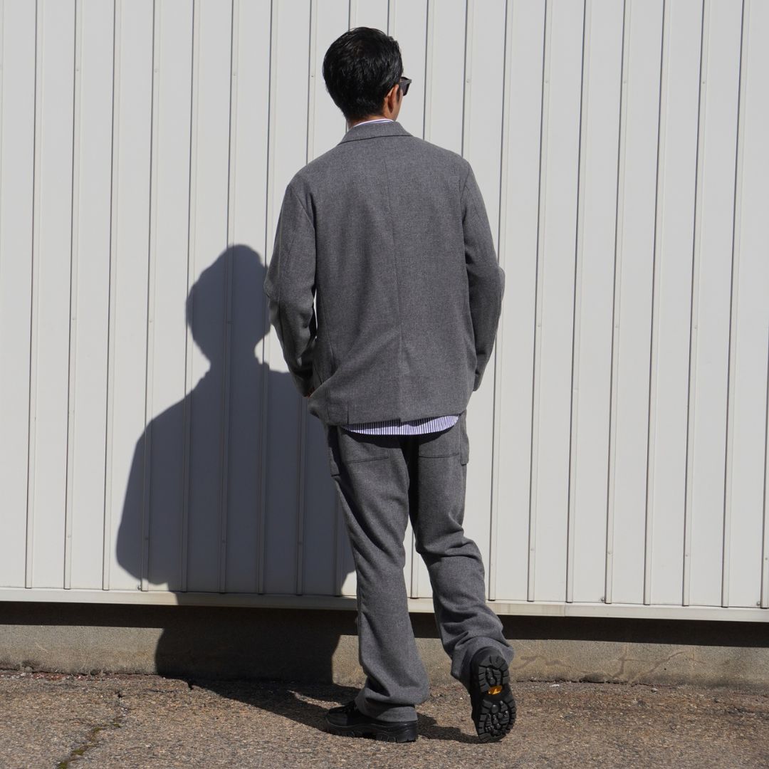 OFFICER 2B JACKET WOOL CASHMERE OXFORD