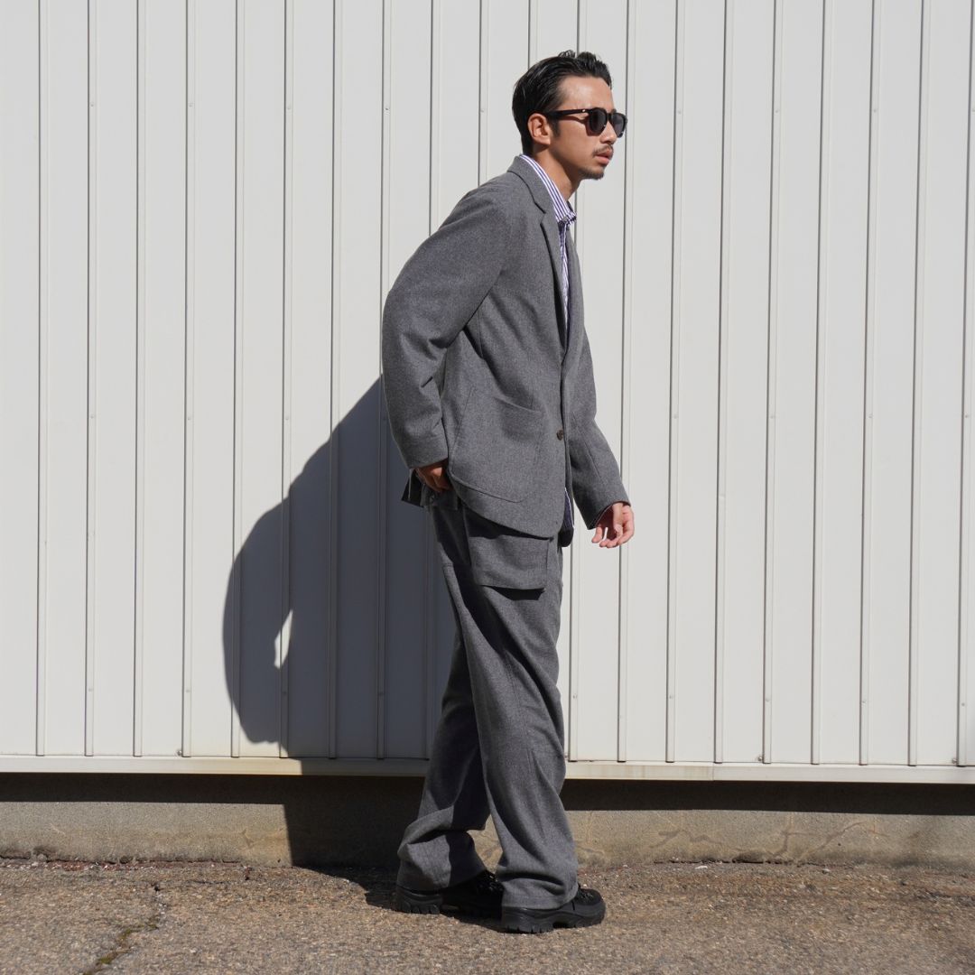 OFFICER 2B JACKET WOOL CASHMERE OXFORD