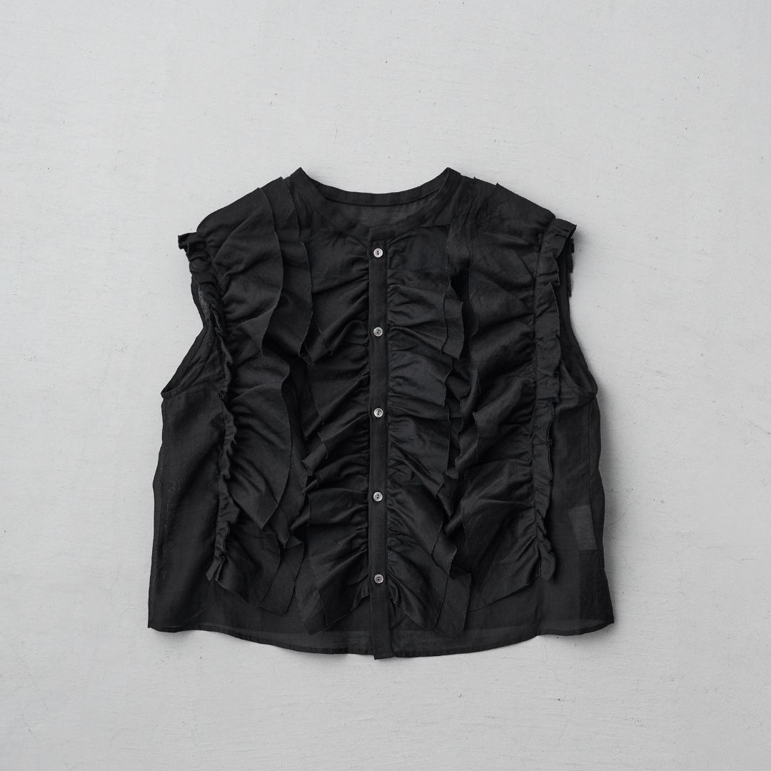 STANDARD / chanderi silk | BIRD BLOUSE black