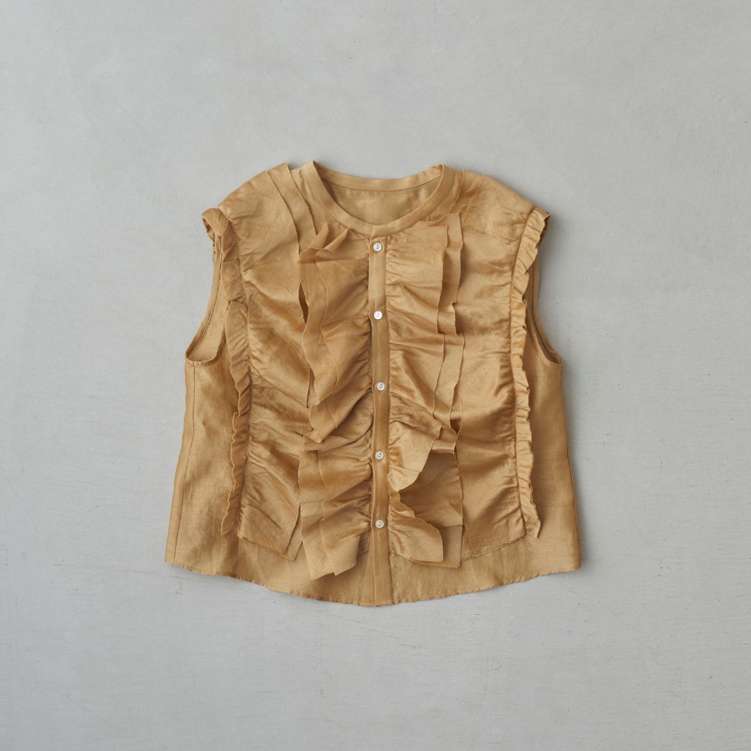 STANDARD / chanderi silk | BIRD BLOUSE camel