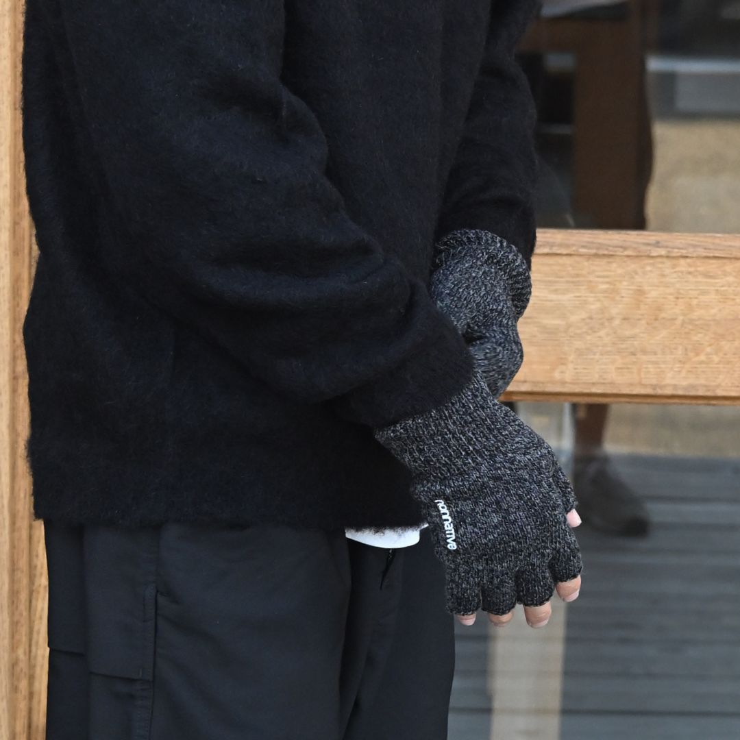 DWELLER CUT OFF GLOVES WOOL YARN