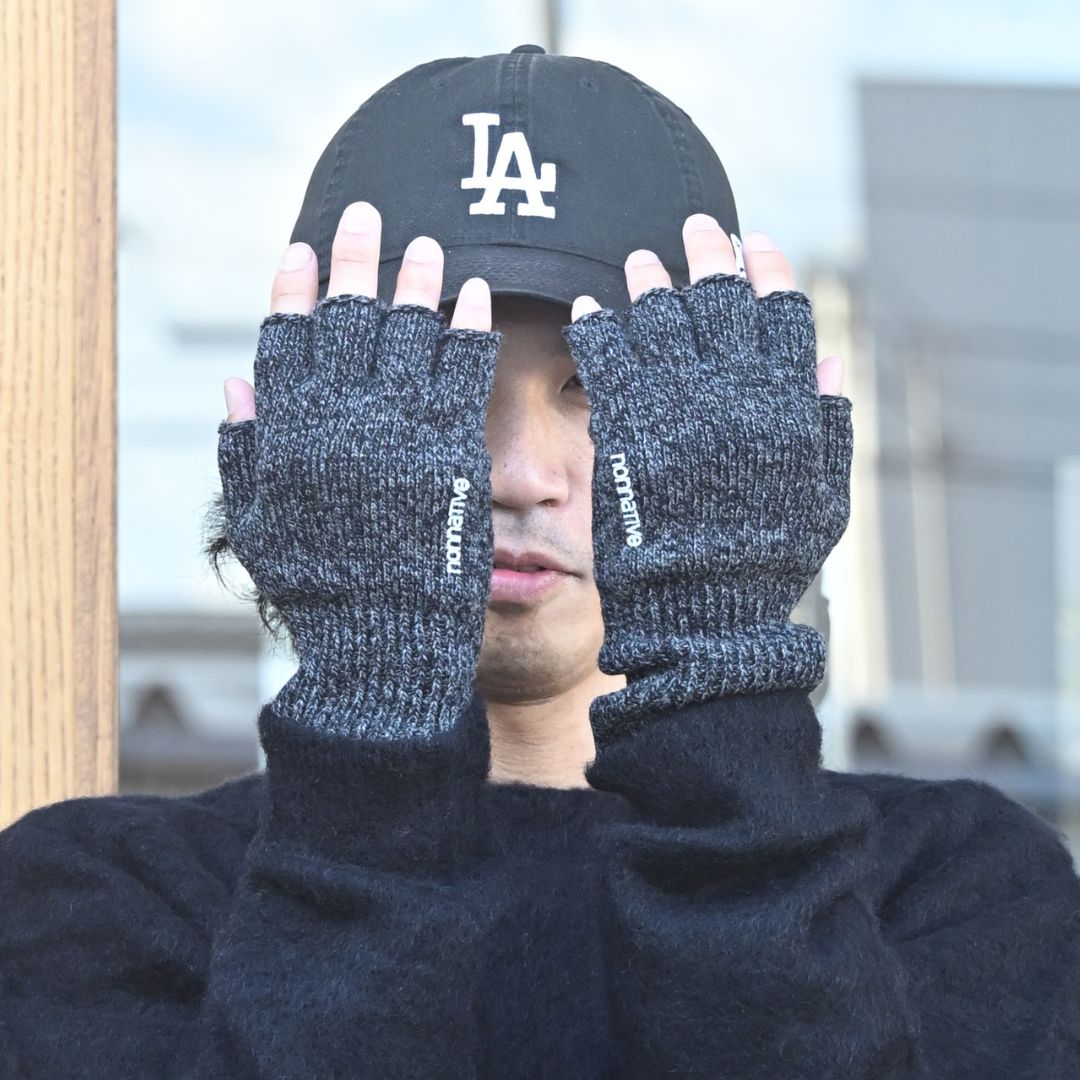 DWELLER CUT OFF GLOVES WOOL YARN