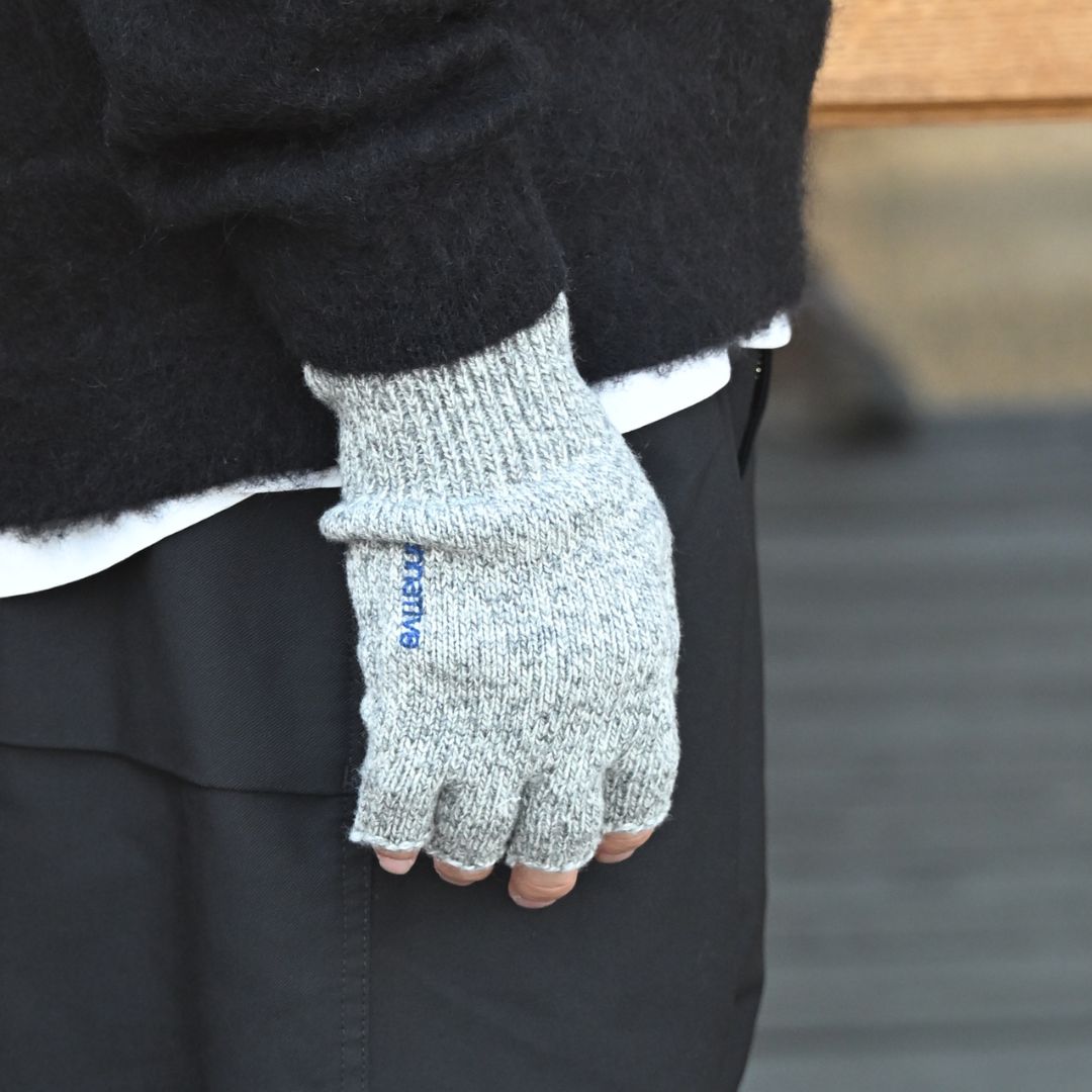 DWELLER CUT OFF GLOVES WOOL YARN