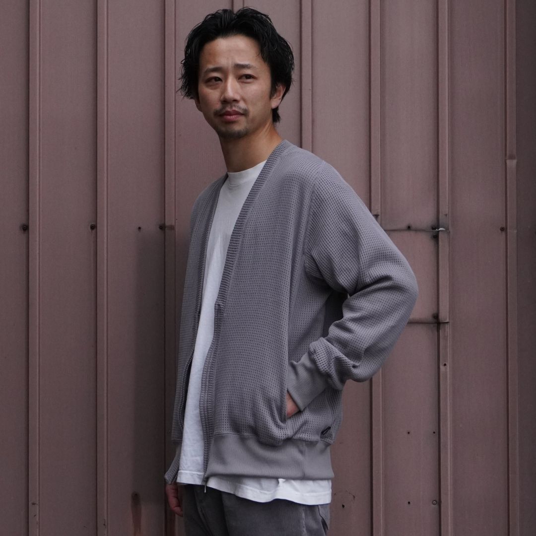 HIKER ZIP CARDIGAN POLY MESH POLARTEC?? POWER DRY | nonnative | A