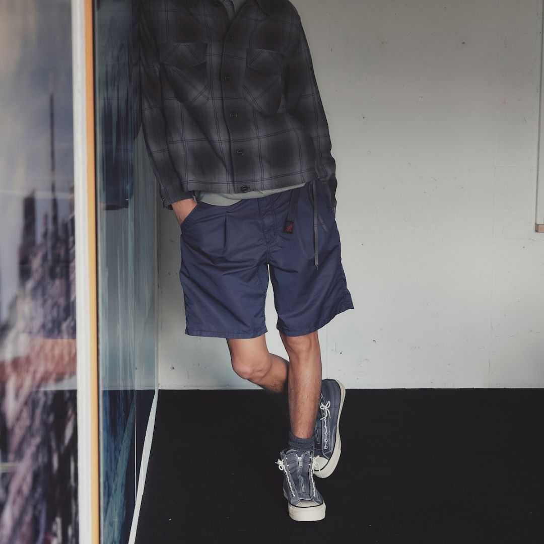 Gramicci & nonnative WALKER EASY SHORTS C/N GABARDINE PIGMENT DYE