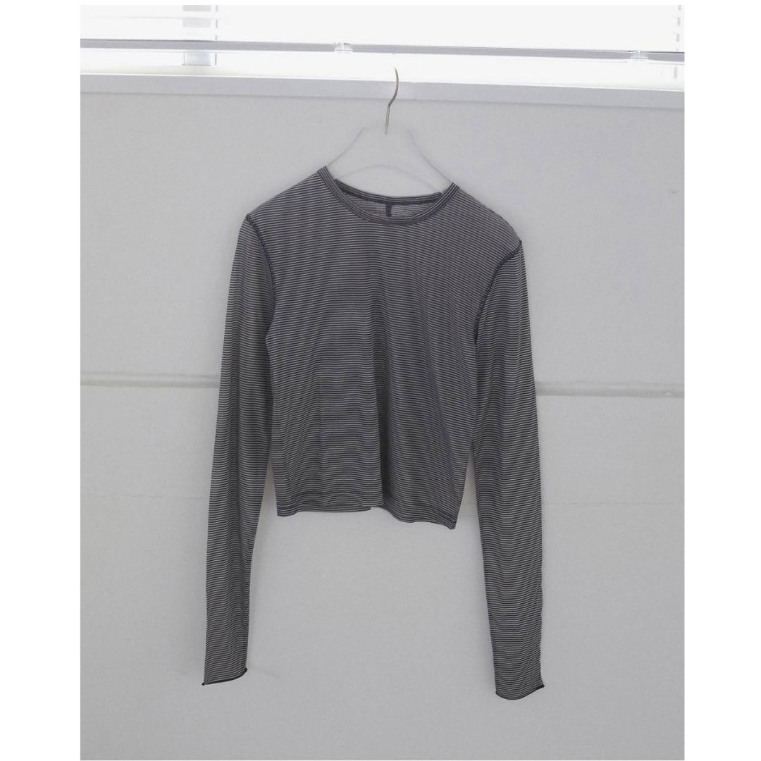 Sheer Border Long T-shirts 