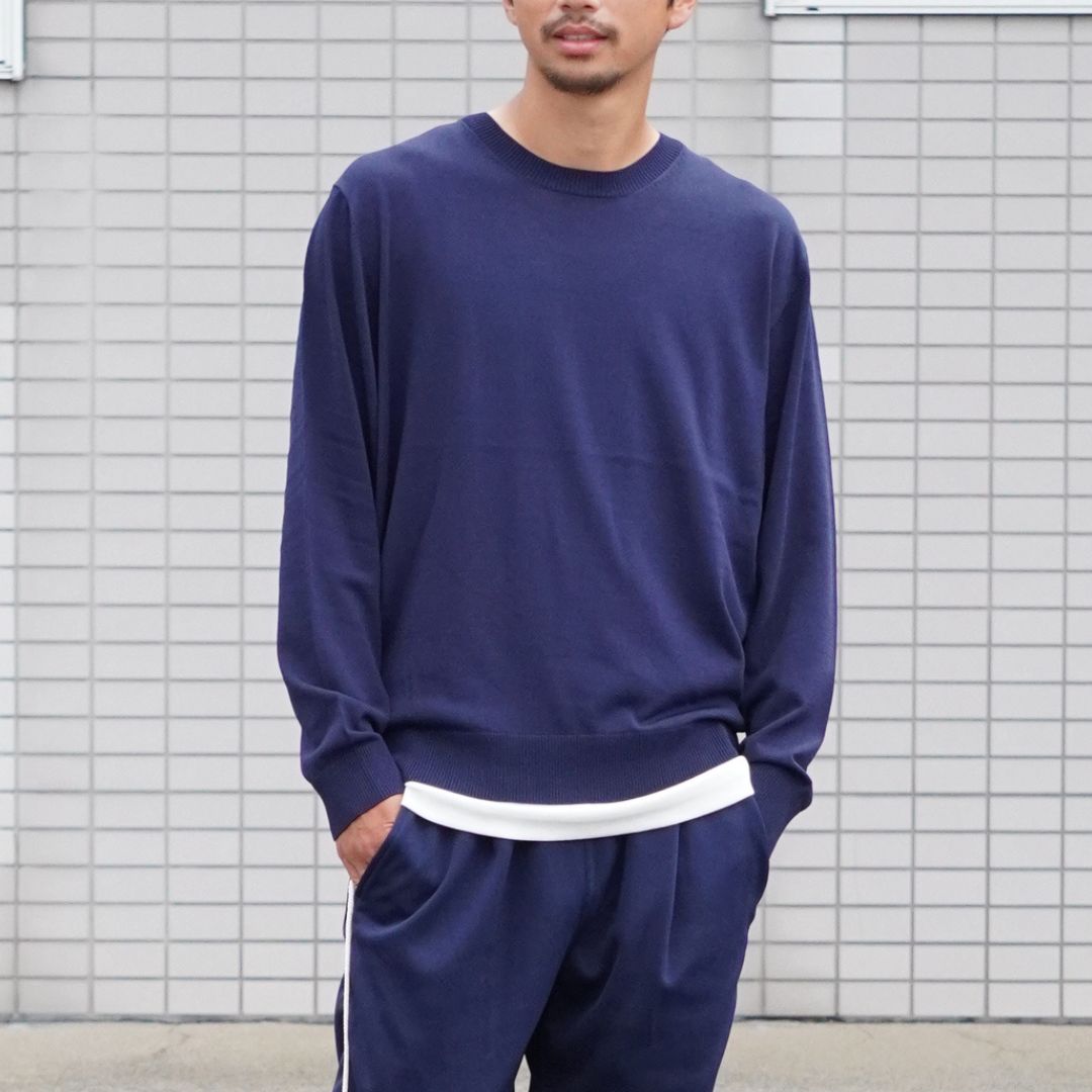OFFICER CREW SWEATER RAYON NYLON YARN