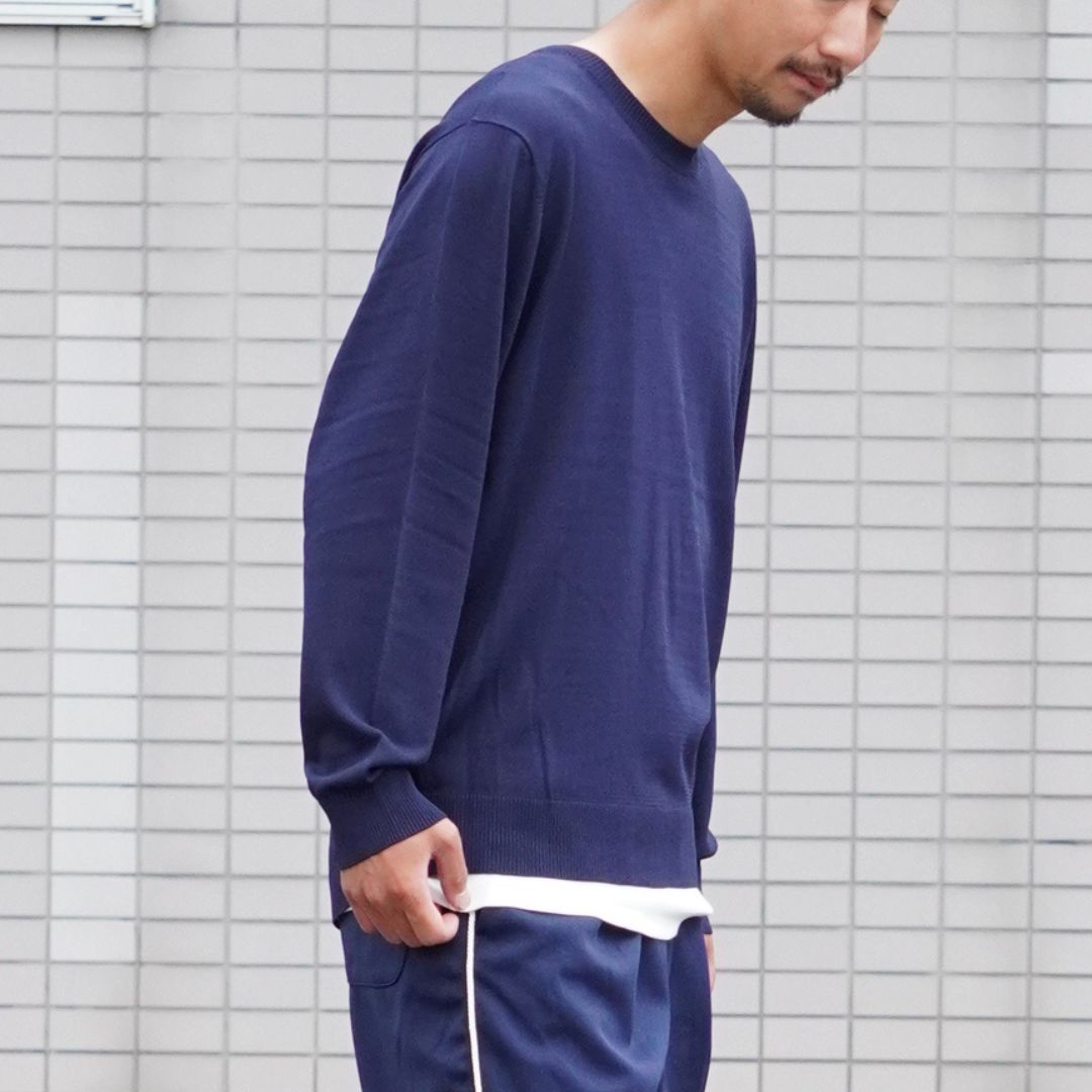 OFFICER CREW SWEATER RAYON NYLON YARN