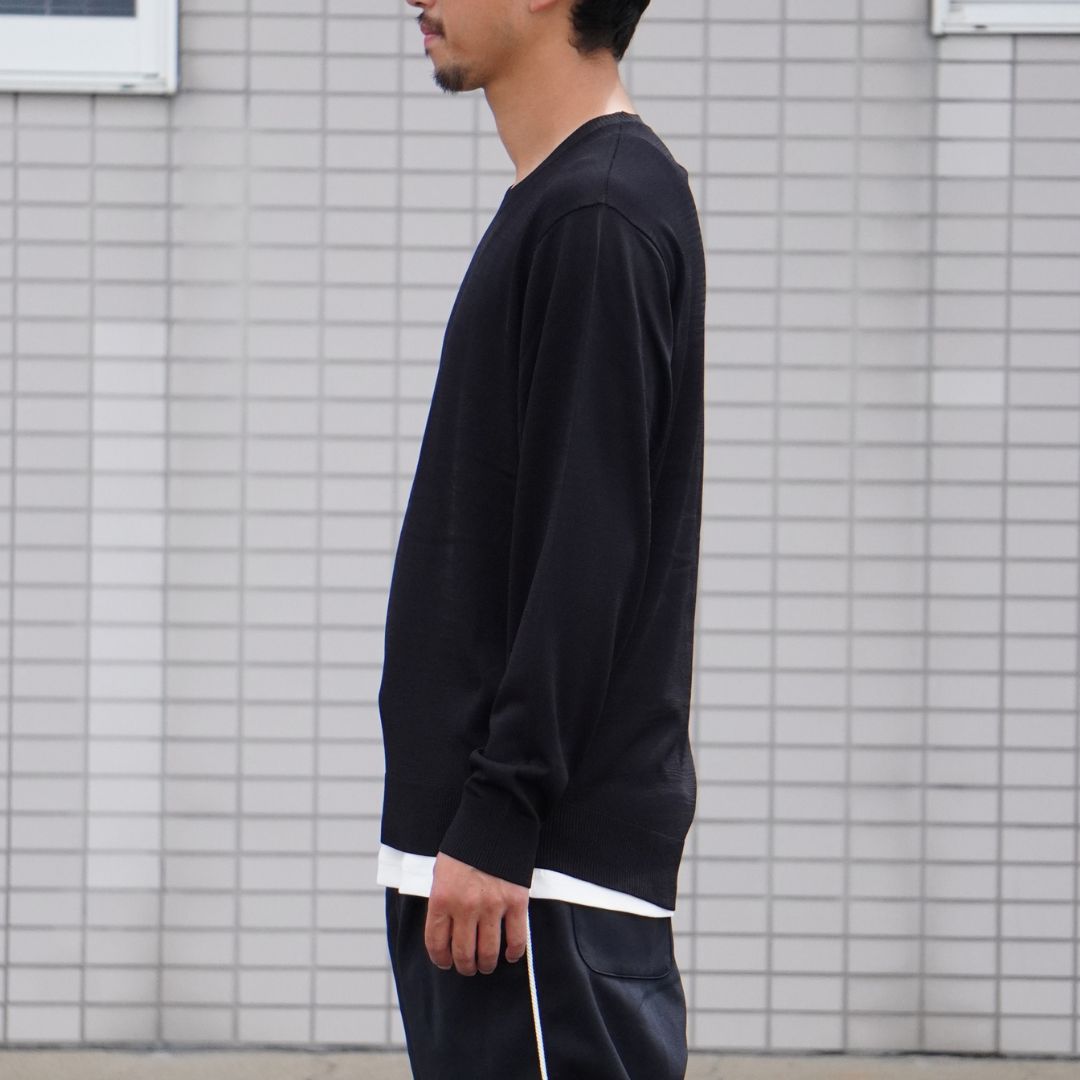 OFFICER CREW SWEATER RAYON NYLON YARN