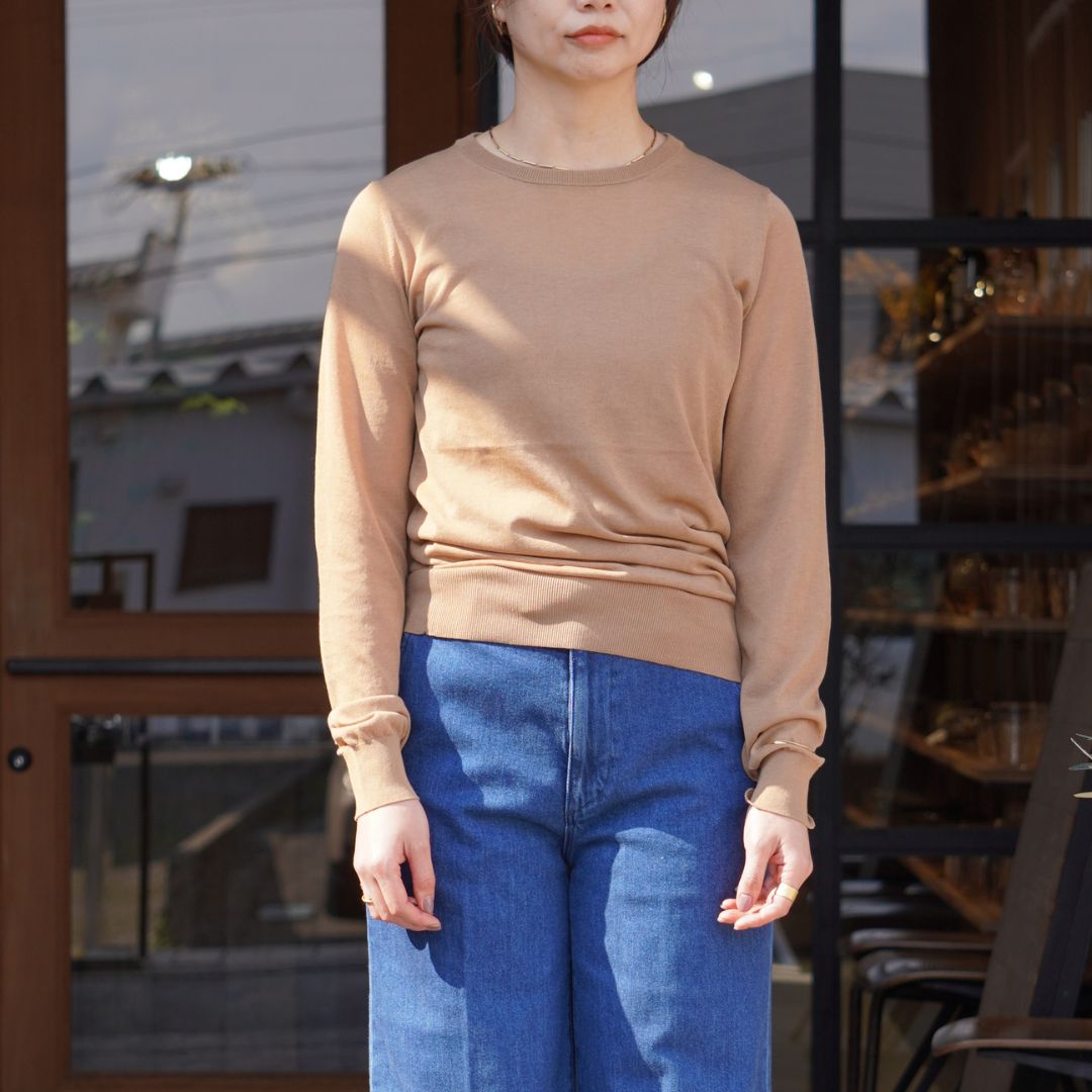 STANDARD / SKIN KNIT｜LONG SLEEVE BEIGE