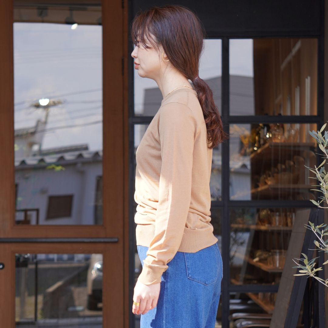 STANDARD / SKIN KNIT｜LONG SLEEVE BEIGE