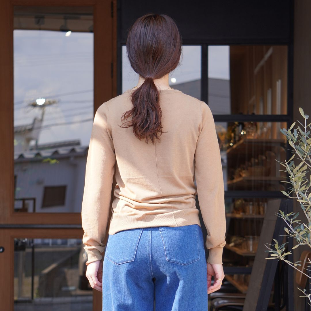 STANDARD / SKIN KNIT｜LONG SLEEVE BEIGE