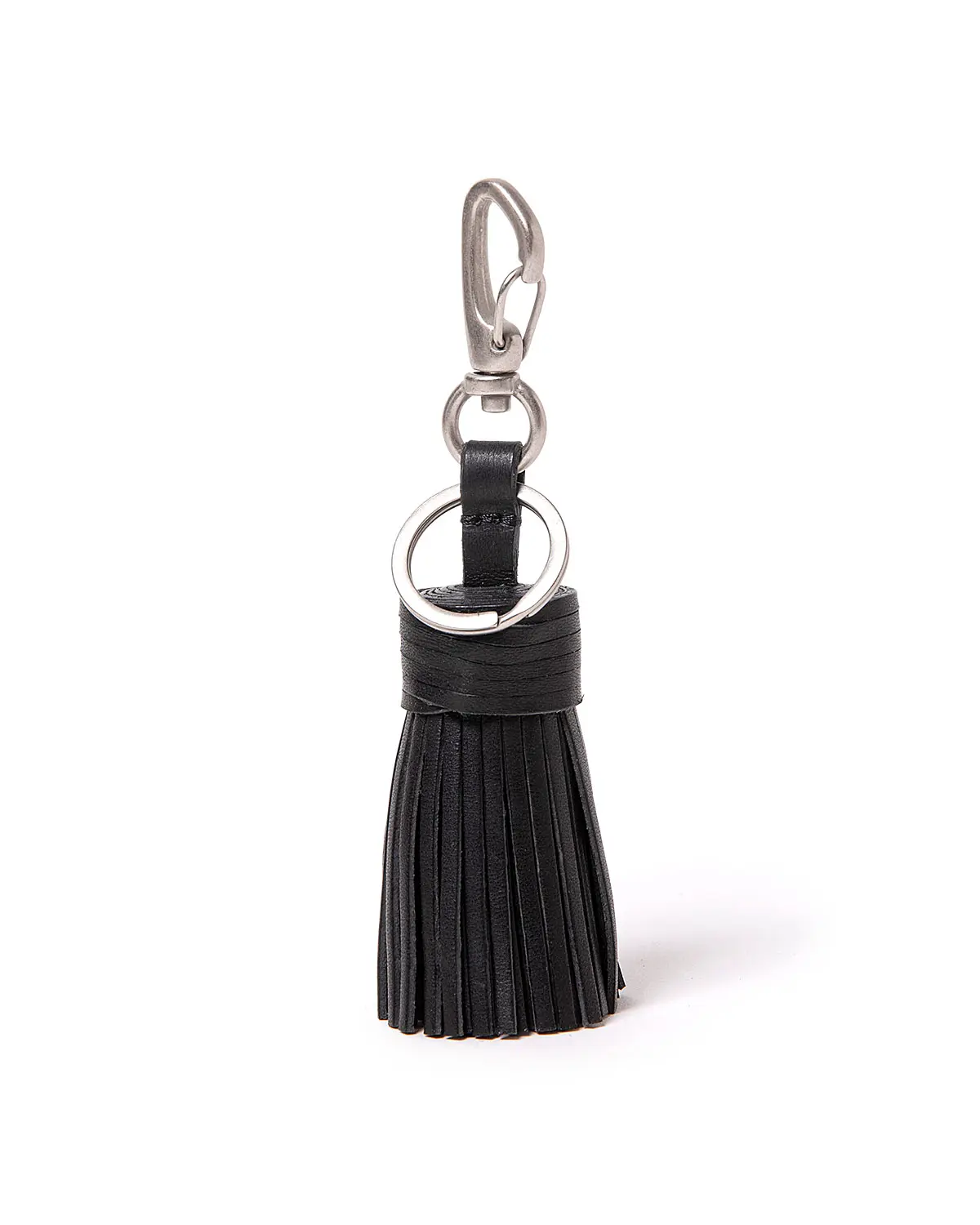 TASSEL KEY RING with HORSE LEATHER
