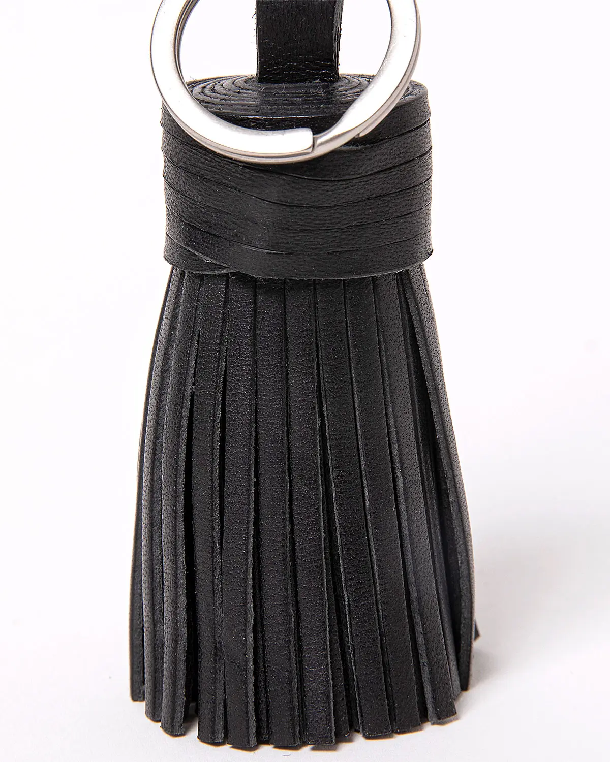 TASSEL KEY RING with HORSE LEATHER