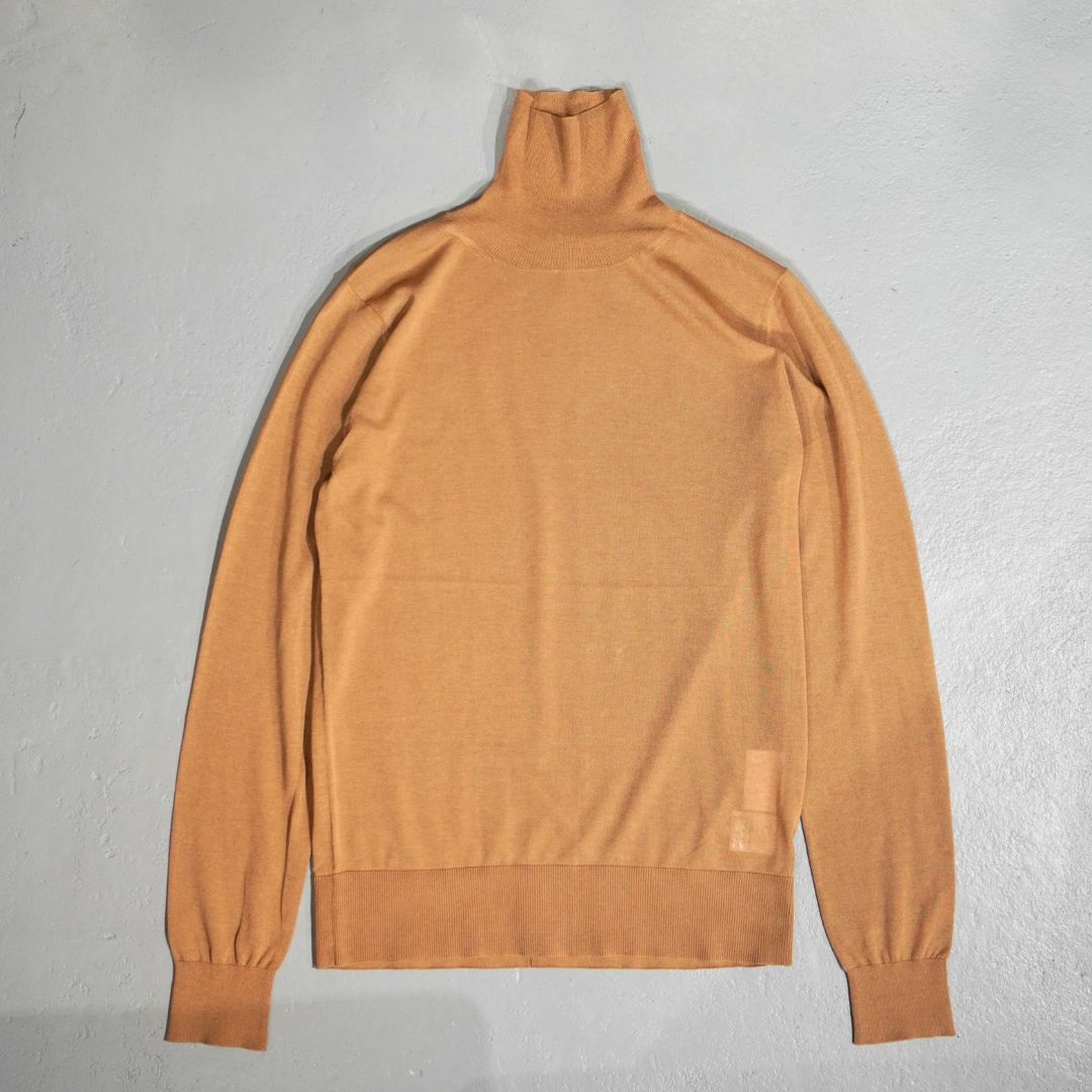 STANDARD / SKIN KNIT｜TURTLE NECK BEIGE